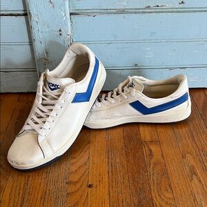 Men’s Vintage Pony Low Top Leather Sneakers